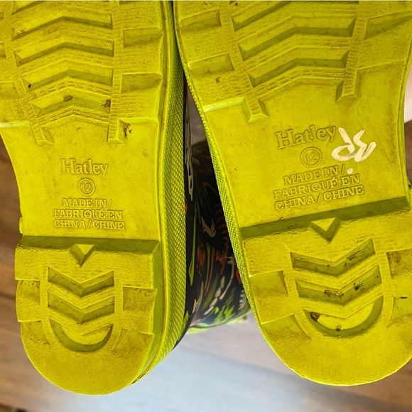 Hatley Boys Dino Fossils Matte Rain Boots | SZ 12 - Picture 15 of 15